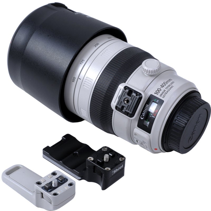iShoot Lens Collar Foot Tripod Mount Ring Stand Base for Canon EF 100-400mm f/4.5-5.6L IS II USM Bottom is Camera Quick Release Plate Compatible with Ball Head of Arca-Swiss Standard Interface - Image 3